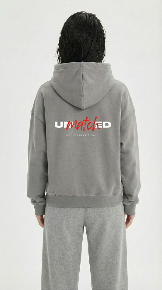 NUVOLA "Unmatched" Hoodie — BOZ ( Daş Rəngi)